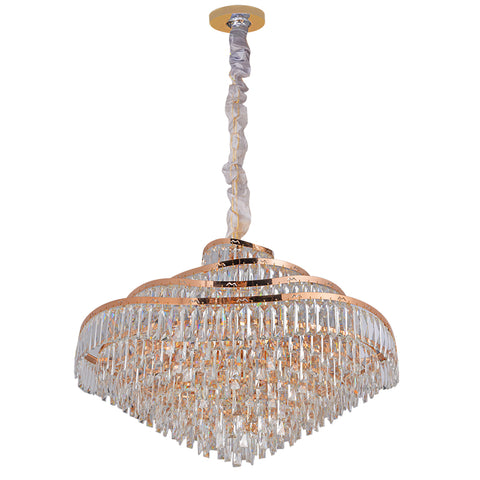 Modern K9 Crystal Chandelier Flush Mount LED Ceiling Light