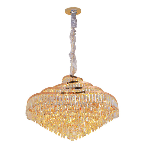 Modern K9 Crystal Chandelier Flush Mount LED Ceiling Light